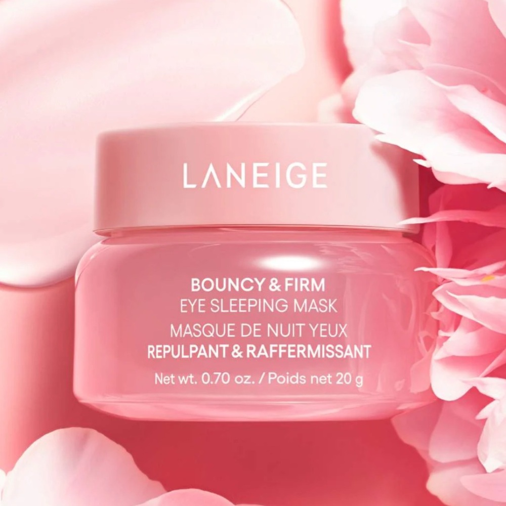 LANEIGE Bouncy & Firm Eye Sleeping Mask w/Caffeine Niacinamide Korean Beauty NIB